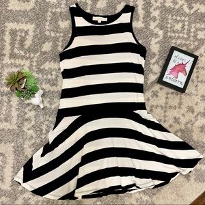 Ann Taylor LOFT Black/White Stripe Summer Dress